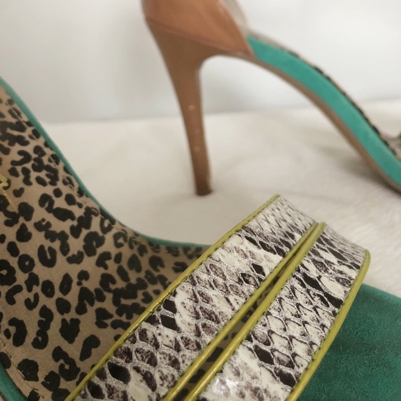 Jessica Simpson Leopard multicolour heels - Picture 6 of 11